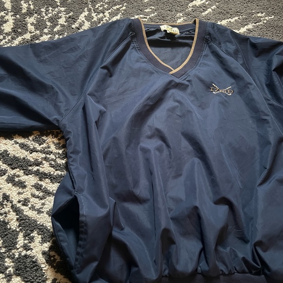 Dark Blue Izod Windbreaker - Picture 2 of 4